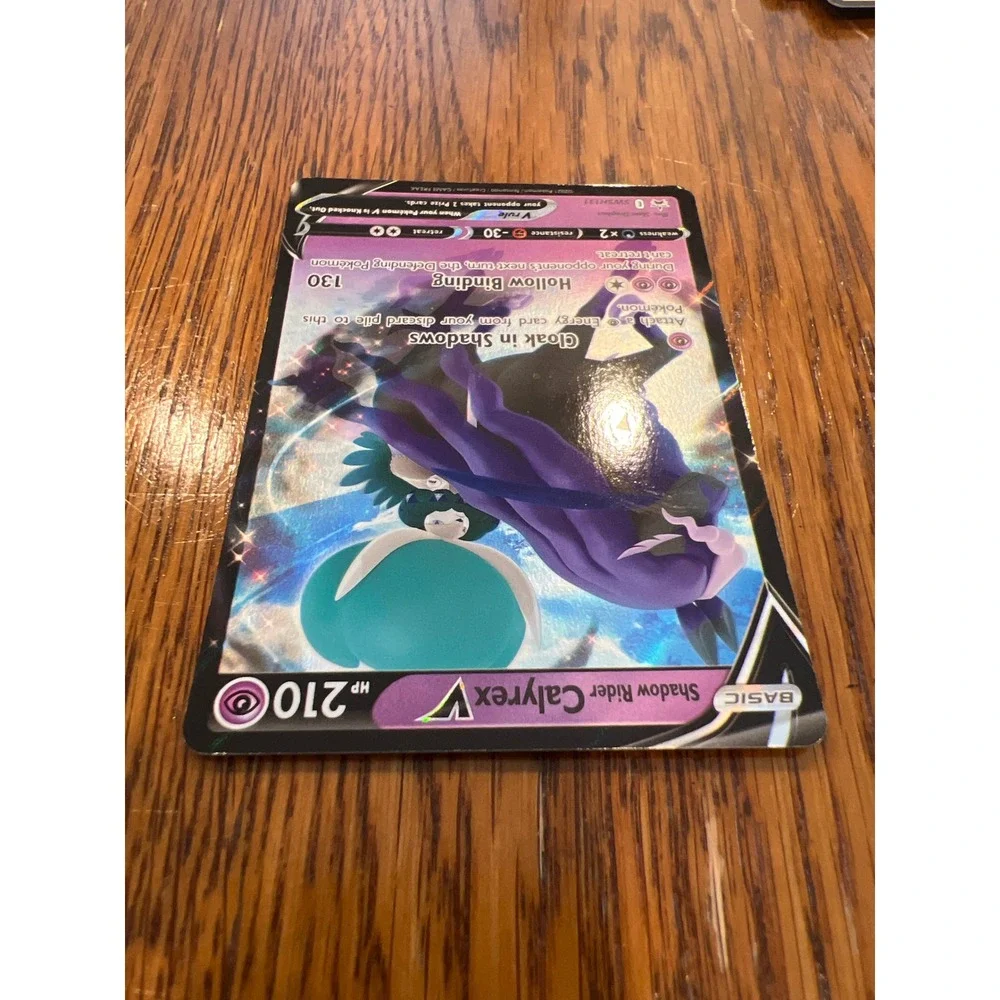 Pokemon Shadow Rider Calyrex V SWSH131 Black Star Promo Full Art Holo Rare Card
